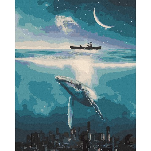 아트조이 DIY 명화그리기 40 x 50 cm, 고래와 바다