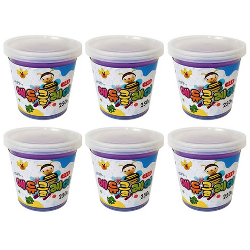 토단교재 에듀클레이 6p, 보라, 250g, 6개