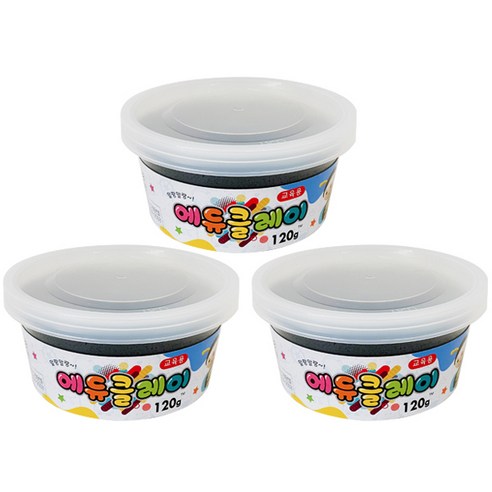 에듀클레이 3p, 검정, 120g