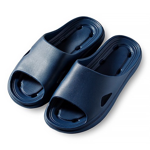 마켓A 솔라운드 홀 욕실화 네이비, 1개