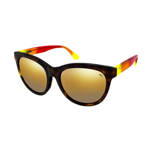 푸마 선글라스 PU-0089SK, YELLOW GOLD + SHINY MEDIUM HAVANA(PU-0089SK-3)