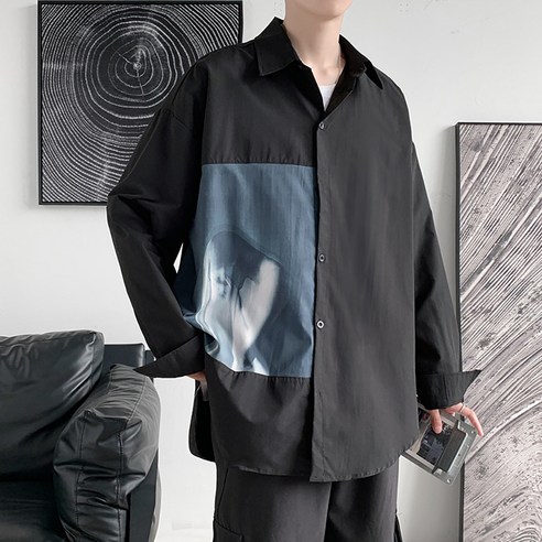 남성용 알럽홈 아트쉐도우 셔츠