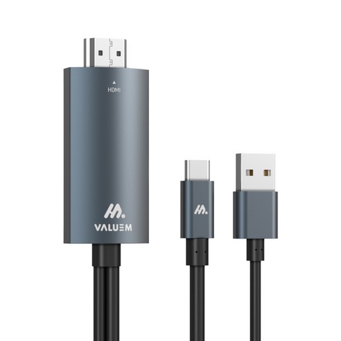 밸류엠 TYPE-C to HDMI USB 케이블, 1개, 1m