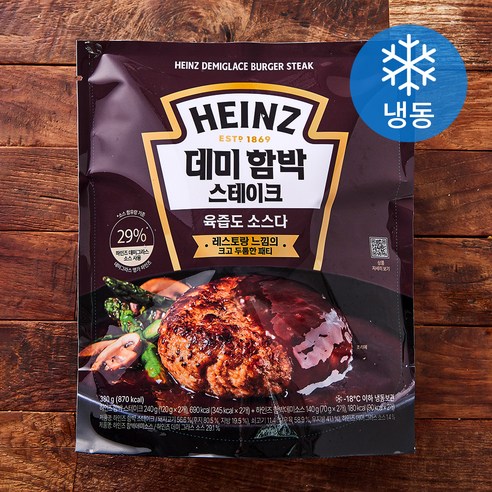 하인즈 데미 함박 스테이크 (냉동), 380g, 1개