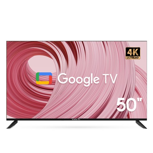 와이드뷰 4K UHD 구글 3 스마트TV, 127cm(50인치), WGE50UT1, 스탠드형, 고객직접설치