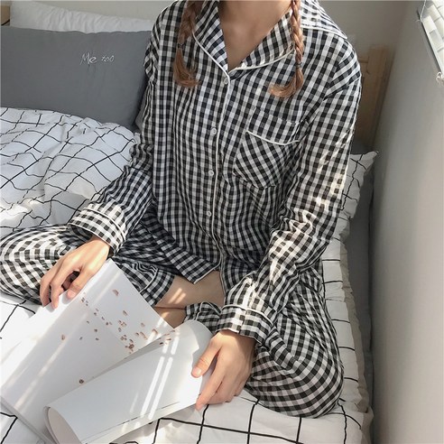 女 時尚 睡衣 上下 套裝 成年女性 成年女性 女裝 女人 女士 女士 家居服 四個季節