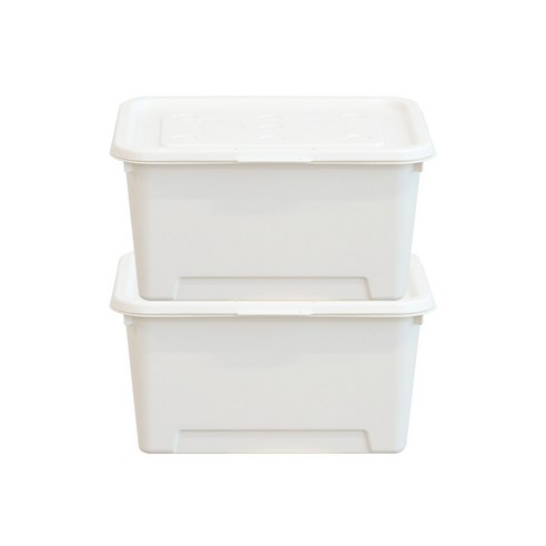 보노하우스 탑백 리빙박스 24L, 화이트, 2개