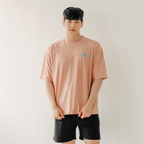 남성용 오버핏 루즈핏 래쉬가드 상하의세트 AEIP7204