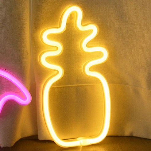 홈마인 네온사인 LED 무드등, 13 파인애플