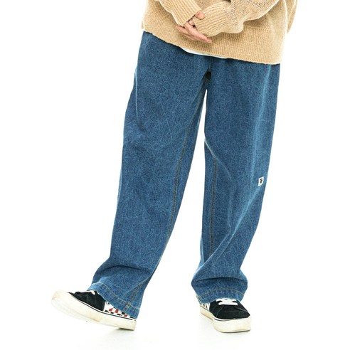프리키쉬빌딩 남성용 TROUBLE TWO TUCK DENIM PANTS