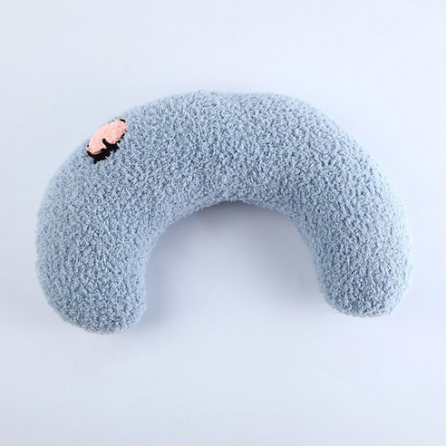 카르노코리아 반려동물 보들 U자형 쿠션, 블루