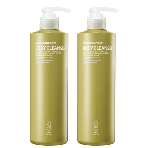 바디버든프로젝트 바디클렌져 로즈우드향, 500ml, 2개