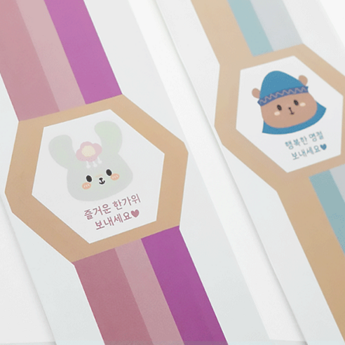 도나앤데코 포랭 띠지스티커로 명절 선물에 품격 더하기