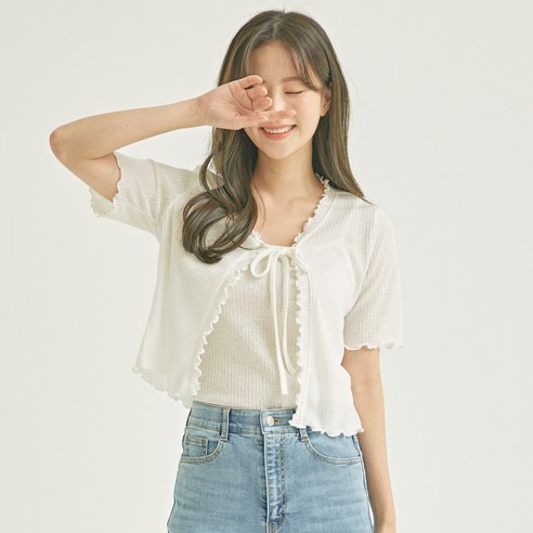 로엠 여성용 다이마루 가디건 세트