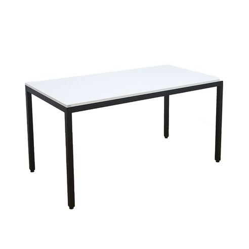 다가구 프래그마 책상 120 x 60 x 72 cm, 아이보리(상판) + 블랙(프레임)