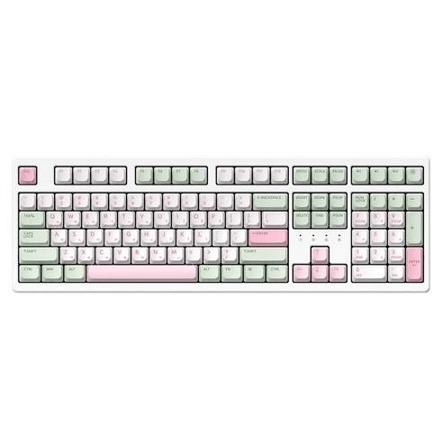 한성컴퓨터 동그리 키캡 딸기말차 유무선 기계식 키보드, 혼합색상, TFG Cloud Max CF, 브라운슈가 토독