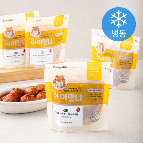 폼포요 아이맛나 탕수 미트볼 (냉동), 130g, 4개