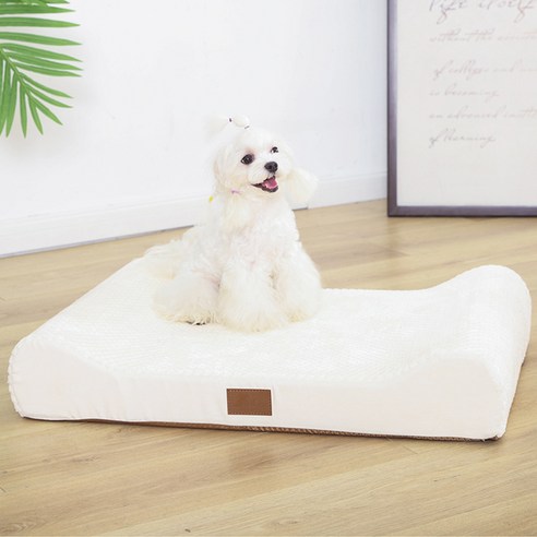 아이치 반려동물 강아지 방석 쇼파 매트형 애견 침대 AI-BED01, 아이보리