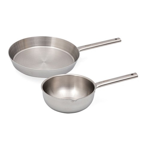 퀸센스 샤이니 통5중 팬 2종 세트, 프라이팬 28cm + 궁중팬 20cm