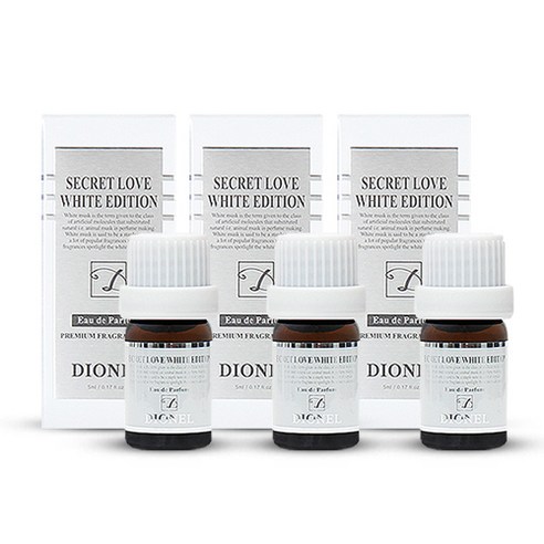 디오넬 시크릿 러브 화이트 에디션, 5ml, 3개