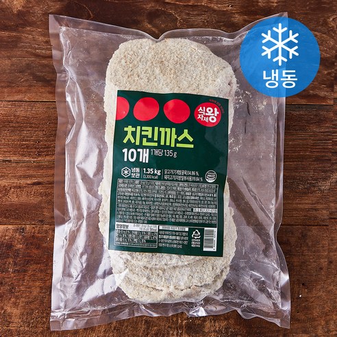 식자재왕 치킨까스 민찌 10개입 (냉동), 1.35kg, 1개