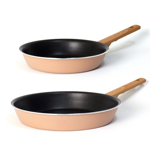 키친아트 몬트 인덕션 후라이팬 2종세트, 혼합색상, 후라이팬24cm + 30cm