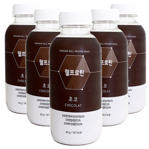 웰프로틴 초코, 40g, 5개