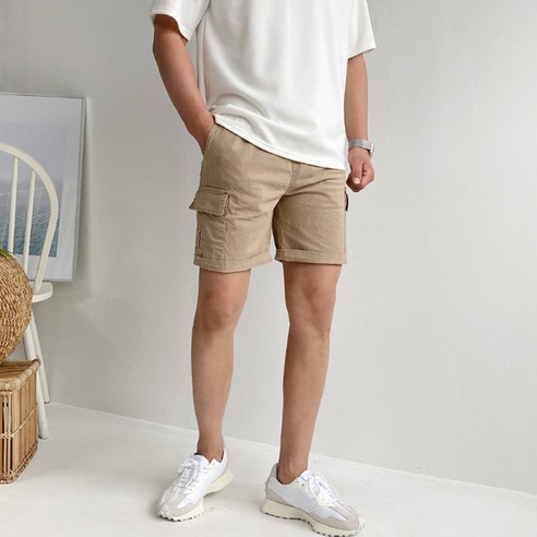 男 時尚 服裝 打底 休閒 短褲 成年男 成年男 青年 男