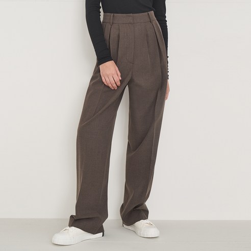 아헤 WOOL BLEND ARCO SLACKS