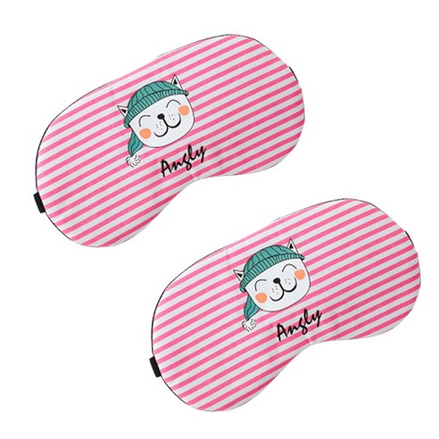 조이앤조이 귀여운 줄무늬 수면안대 2p