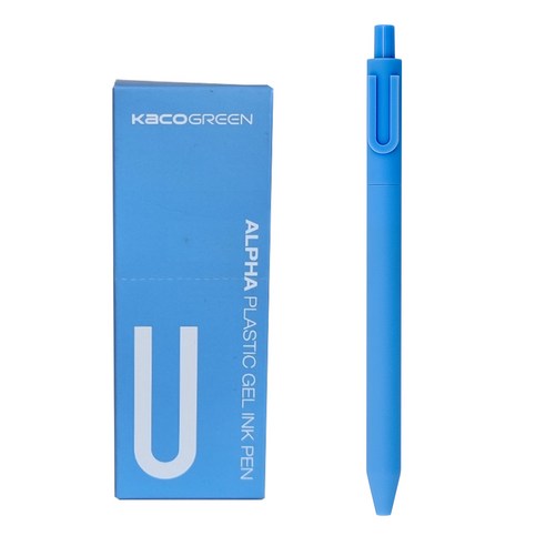 카코 알파 소프트 중성 젤펜 0.5mm, 알파벳 U, 10개