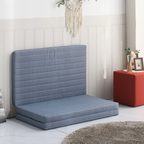 접이식매트리스  침대생각 접이식 3단 70T 메모리폼 매트리스 + 커버 세트