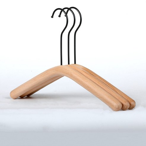 센스이따 아동용 원목 옷걸이 바지걸이 01 라운드 후크 15cm P87, 블랙, 5개