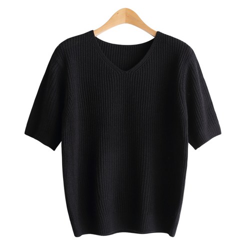 제니트 여성용 죠시 반팔 브이넥