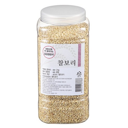 월드그린 싱싱영양통 찰보리, 1kg, 1개