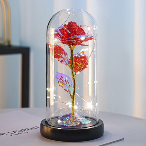 PEACH LED 장미 꽃 무드등 인테리어 조명, 레드