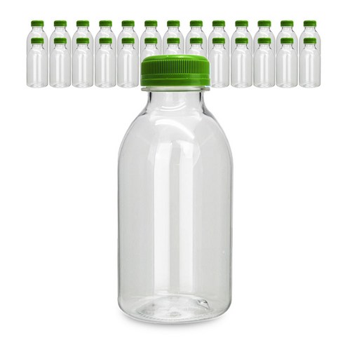 미르 투명 페트병 신형 우유 병뚜껑 500ml, 27개