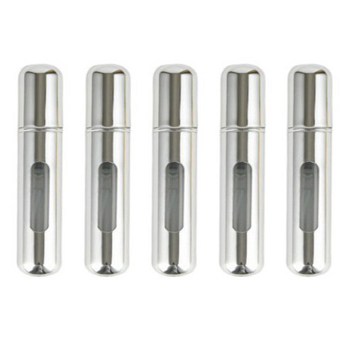 향수 스킨 로션 공병 5ml, 5개, 실버