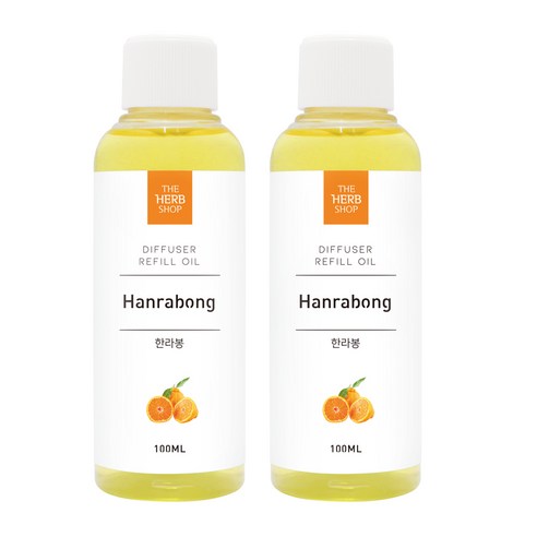 더허브샵 디퓨져 리필 오일 2p 세트, 한라봉, 100ml, 2개