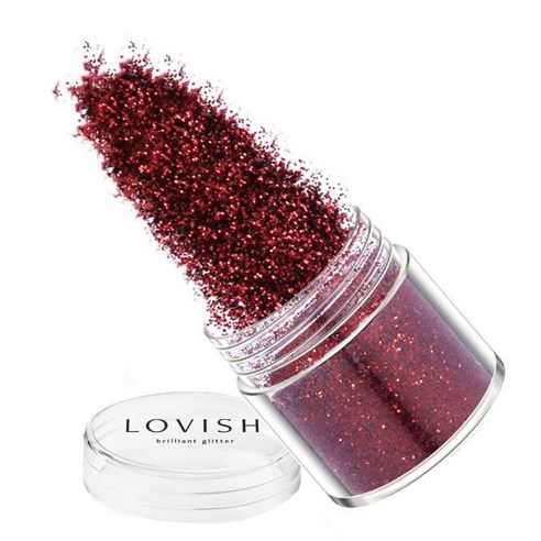 러비쉬 프리미엄 네일 글리터 10g, LVS-014 버건디, 1개