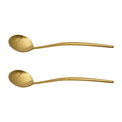 테이블아트 천둥 국자스푼 2p, 무광골드, 스푼 2p, 1세트