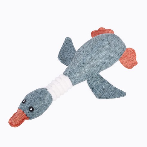 오리 봉제인형 강아지 장난감 RD_1641, 블루, 1개