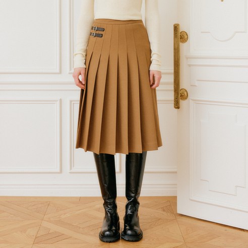 ggpx원피스 LOOKAST PEPPI BUCKLE LONG PLEATS SKIRT Best Top5