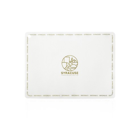시라쿠스 사각 심벌 인덕션 보호매트 대 35 x 26 cm, 카키, 1개