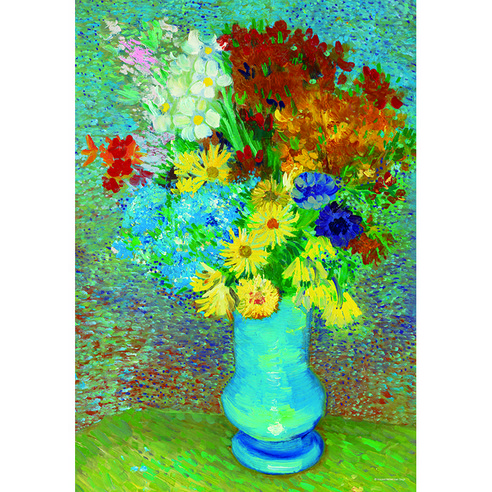 푸른 꽃병의 꽃들 직소퍼즐, 1014피스, HS1014-627