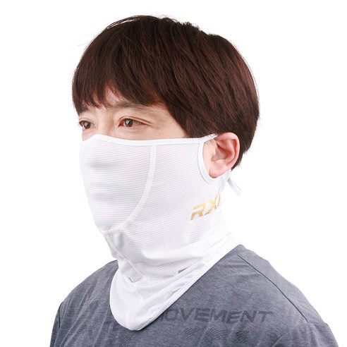 RXF RM1 스포츠 쿨마스크, 화이트