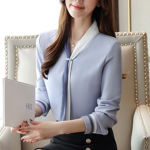여성을 위한 편안한 스타일, 포플러앤씨 토브 타이 블라우스