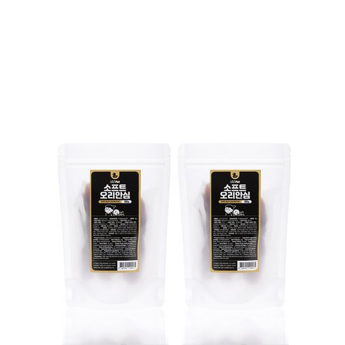 리리펫 강아지 소프트 오리안심 간식 60g, 2개, 오리맛