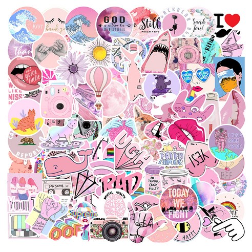 DM 캐리어 꾸미기 스티커 100종 세트, TYPE1, 1세트