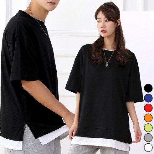 스타일과 편안함을 극대화하는 턴키 이중 레이어드 티셔츠